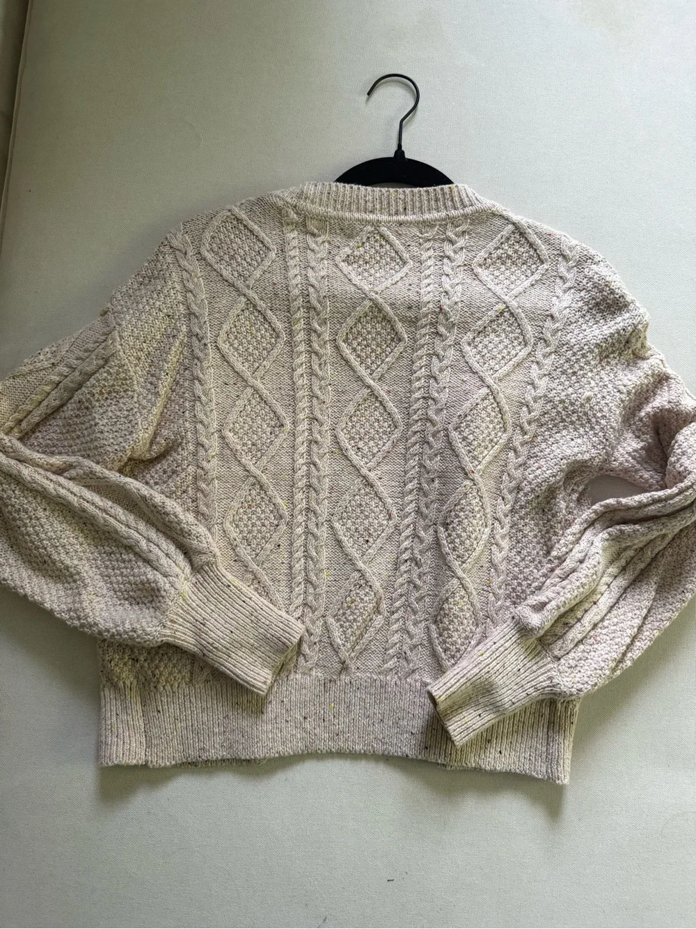 NWOT LOFT Cable-Knit Open Cardigan Sweater